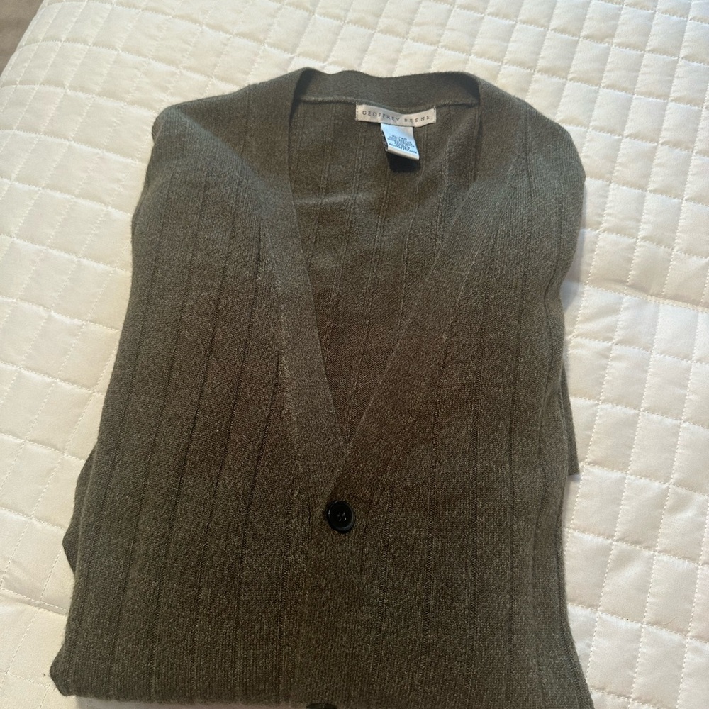 Geoffrey Beene Taupe Knit Sweater